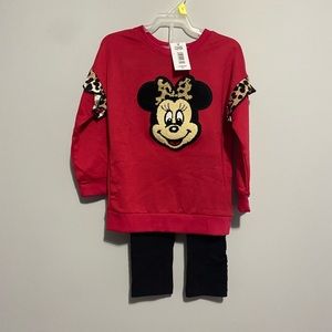 NWT Disney Junior Minnie Mouse 2Piece set. Size 3T.